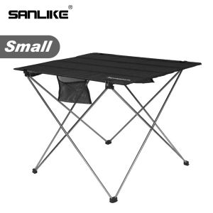 SANLIKE Portable Foldable Table Camping Outdoor Furniture Computer Bed Tables Picnic 6061 Aluminium Alloy Ultra Light Folding Desk