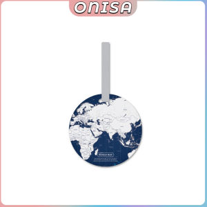 Fashion Map Luggage Tag ID Address Holder Baggage Label Travel PVC Aeroplane Baggage Tag 4 Colors