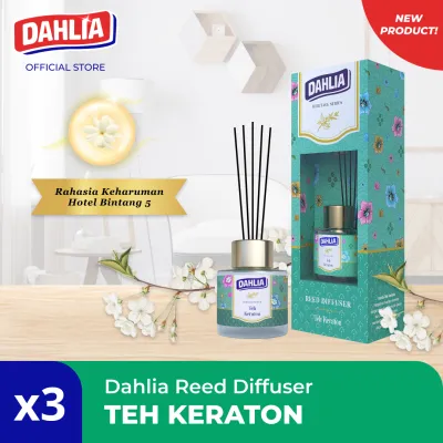 [Paket isi 3] Dahlia Reed Diffuser teh Keraton