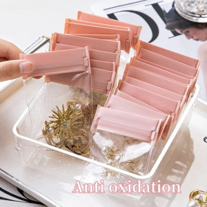 5PCS EVA Jewelry Storage Bag Jewelry Bracelet Thickened Sealed Bag Anti-Oxidation Travel Pouches