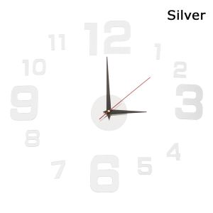 YUNAFIN TỰ LÀM Dán Sáng Đồng Hồ kỹ thuật số 3D Đồng Hồ Treo tường Tường Trang Trí Nội Thất