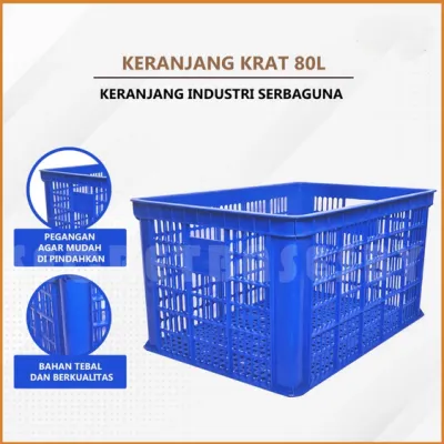 Miracle Keranjang Industri MIB 180 80 L Keranjang Industri Lubang Container Industrial