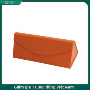QK FA ✨ 1 Piece tam giác kính hộp không thấm nước xách tay màu đen gấp kính mặt trời hộp kính mắt DIY phụ kiện kính mắt trường hợp