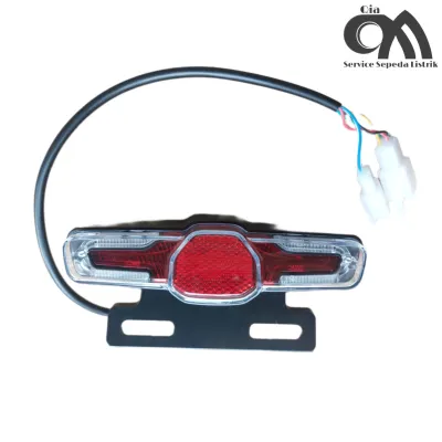 Lampu Belakang 36V-60V Sepeda Listrik Universal