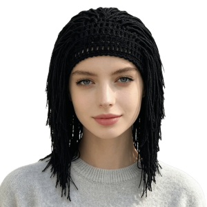 PHANT Retro Tóc giả dreadlocks phong cách reggae Balaclava Thêu móc thủ công Nón bện tay dành cho nam và nữ Sang trọng Thân thiện với làn da. Mũ trùm đầu thoáng khí