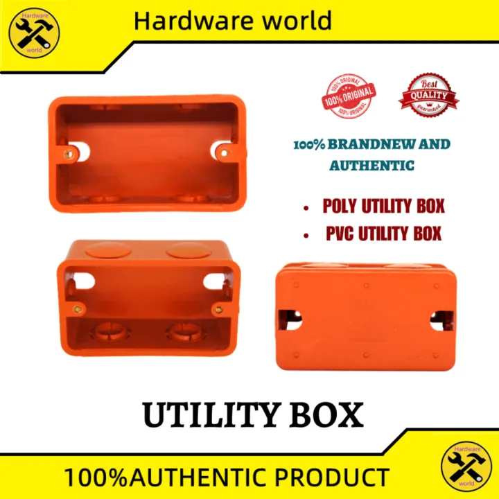 Screw Pvc Box PVC junction box with screw /POLY utility box Utility box | Lazada PH