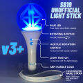 SB19 merchandise official light stick v3+ Blue LED (fast flash, slow flash, steady) acrylic rotating 360 degrees with box and freebies glow stick light stick for concert /kpop lightstick. 