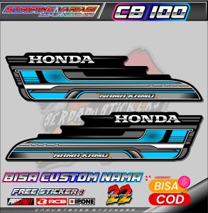 STRIPING VARIASI HONDA CB 100 CUSTOM NAMA / STICKER LIST MOTOR HONDA CB 100