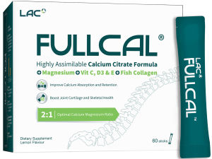 [LAC FULLCAL] FullCal - Highly Assimilable Calcium Citrate Formula (3g x 60 powder sticks)