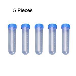 SIMPL 5PCS Transparent Camping Spice Bottles Airtight Plastic Seasoning Containers Practical with Measured Scale Outdoor Condiment Jars Kitchen Gadgets