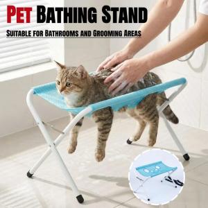 Pet Grooming Hammock Stand Foldable Dog Cat Nail Clipping Harness Portable Breathable Mesh Grooming Care Tool