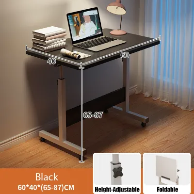 XUXU-Folding Table Portability Adjustable Office Desk Multifunctional Laptop Desk Bedside Table Meja Pejabat Boleh Disesuaikan Jadual Sisi Katil 可移动桌子