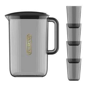 Harga Grosir - Aesthetic Food Grade Teko / Water Kettle Serbaguna / Jug Air Minum Set 5 in 1 / Water Jug Multifungsi Transparant