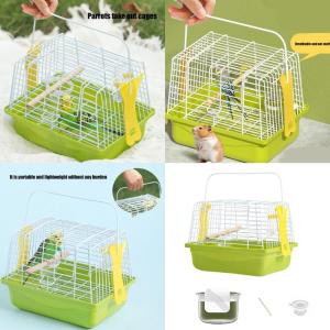 Chim tàu sân bay với đáy có thể tháo rời lưới cho conures chim sẻ hoạt động ngoài trời dây lồng chim