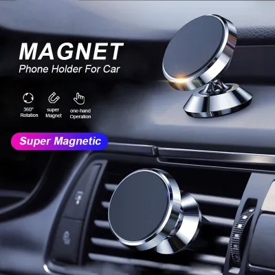 Magnetic Mobile Phone Holder for Car 360 Universal Air Vent Stand Auto Air Outlet Clip Mount Magnet