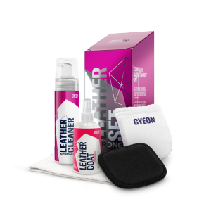 GYEON Q2M Leather Set Strong | 200ML+120ML | Strong Leather Cleaner + Leather Coat Car Interior Leather Cleaning Set
