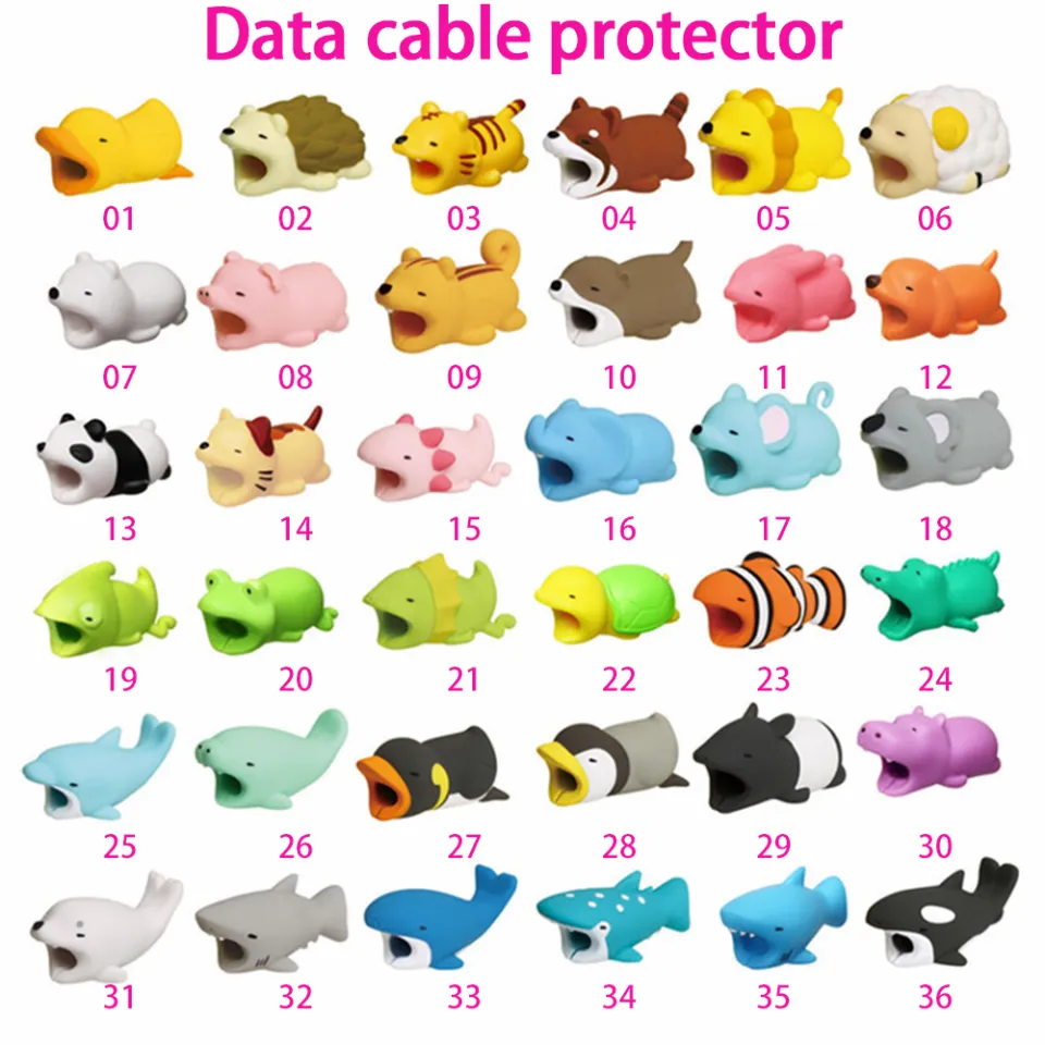 Buy Get Free】1Pc Cute Animal Cable Bite Cord Cable Protector