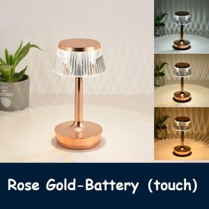 ◎ Beseyun ◎ Table Lamps Crystal Mushroom Table Lamp USB Rechargeable Acrylic Decoration Desk Lamps Creative Bedside Bedroom Night Light Touch Charging Bar Atmosphere Light LED Lamps Fixtures Gift Night Light