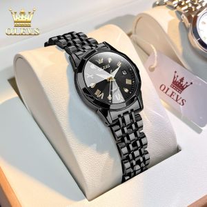 Olevs Jam Tangan Wanita Kecil Original Anti Air Rantai Casual Kalender Analog Luminous Women Watch 9931