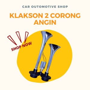 Airhorn / Air Horn - Klakson Angin Terompet 2 Corong (Klakson Kapal) 12 volt / 24 vol - KLAKSON 2 CORONG ANGIN - KLAKSON TRUK/MOBIL
