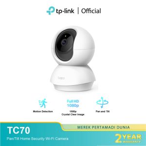 TP-LINK Tapo TC60/TC65/TC70 Night Vision CCTV Pan/Tilt Home Security Wi-Fi Camera IP Camera Two-Way Audio | Safe Storage | TP Link | TPLink