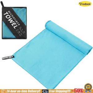 [VOS] 2Pcs Microfiber Towel Set Super Absorbent Microfibre Travel Towel Fast Drying for Swimming Beach Running Cycling Yoga