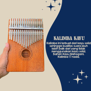 Kalimba Kayu Mahogani 17 Keys Best Seller