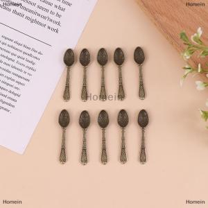 [COD] Homein 10PCS/set Vintage Mini Cutlery Spoon Dollhouse Miniatures Tableware Toy