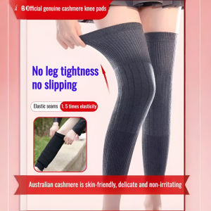 Warm Knee Pads Fit Keep Warm Cashmere High Elasticity Soft Comfortable and Non-stringy Women Extended