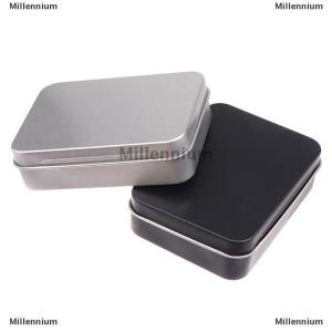 [COD] Millennium 1PC Frosted Household Iron Storage Box Metal Box Tin Plated Container Empty Hinged Lid Small Empty Storage Box
