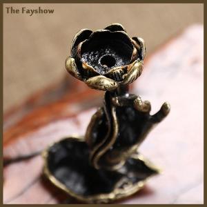[The Fayshow] Pure copper backflow incense Buddha hand lotus brass incense frame incense Zen tea ceremony table tea table furnishings