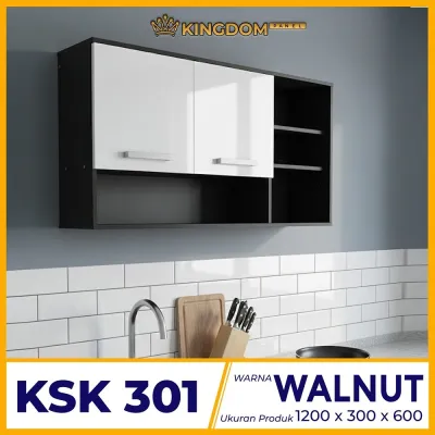 KINGDOM Lemari Dapur Gantung Jumbo / Kitchen Set Atas 120cm KSK 301 - Kingdom Panel
