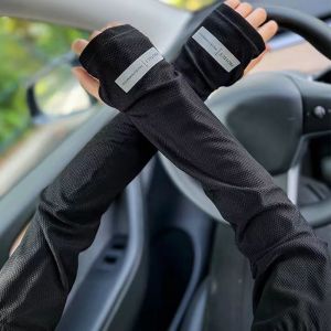 Summer Ice Silk UV Arm Sleeves Sunscreen Gloves Male Arm Guards Riding Outdoor Sleeves for Women Dryfit Man