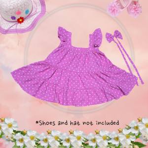 Jodi 2in1 Layer Dress with Ribbon String 1-2 yo