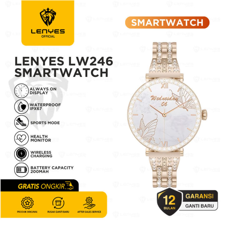 LENYES LW246 Smart Watch Amoled Touch Screen Sport Health Monitoring  Wireless Magnetic Smartwatch Jam Tangan Lazada Indonesia