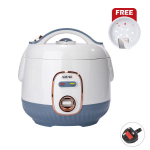 MEEVIDA Upgraded Version 400W Ceramic Non Stick Coating Electric Rice Cooker With Steamer Rapid Heating Pengukus Periuk Nasi Elektrik