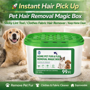 【Instant Hair Pick Up】Pet Hair Removal Air Magic Box/Sticky Lint Tool/Clothes Fabric Hair Remover/Keep Home Clean