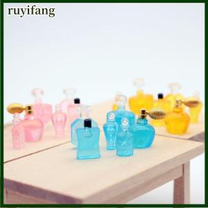 ruyifang Cute Simulation Perfume Six-piece Set Dollhouse Toys Miniature Models Ornaments Decor DIY Resin Accessories Kids Play House Toys