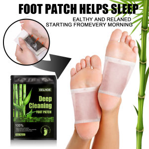Eelhoe Deep Cleaning Foot Patch for Stress Relief Deep Sleep Clean Body Toxins Natural Herbal Feet Dehumidifying Detox Foot Pads Foot Care(10pcs)