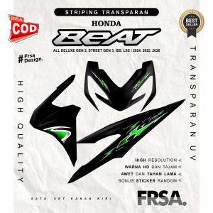 Striping Honda BEAT NEW 202420252026 Deluxe Gen 2 Street Gen 3 motif Varky terbaru