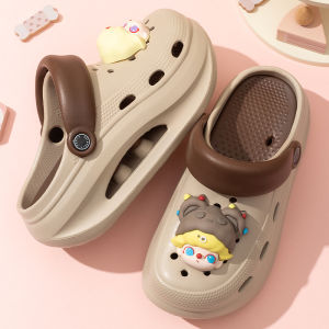 Free Shipping WomenS Thick-Soled Clogs New Style Non-Slip Beach Sandals Height-Increasing Closed-Toe Summer Outdoor Wear