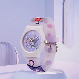🔥PH Stock🔥Sanrio Watch Cute 3D Waterproof Quartz Silicone Strap Cartoon Childrens Kuromi Melody Cinnamoroll Watchs Transparent Luminous Digital Watch Student Gift Fashion Watches For Girls