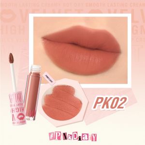 PINKFLASH PinkDiary Velvet  Matte Lipstick Lip Cream Smooth High Pigment Lasting Tahan Air