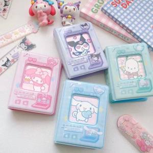 อัลบั้มรูป SANRIO มีตัวละคร Kuromi My Melody Hello Kitty และการ์ตูนอนิเมะ เหมาะสำหรับสะสมการ์ด