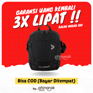 Tas Selempang Slempang Kalibre Horten Pria Cowok Cowo Kanvas Sling Bag Tas Pinggang Pria