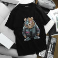 Big Men- Set bộ quần áo cotton bigsize nam in hình Gấu Ngầu cá tính thời trang 75- 135 kg. 