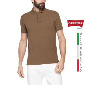 Áo Polo Nam Carrera Jeans Cộc Tay Vải Cotton Linen Trơn Cao Cấp - Nhập Khẩu Chính Hãng Từ Ý - T819A0077A