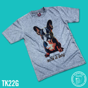 เสื้อยืดคอกลมแขนสั้น ผ้าTK พิมพ์ระบบ Sublimation นุ่ม สวมใส่ สบาย ระบายอากาศไม่ร้อน ( รหัสสินค้า TK 22 )
