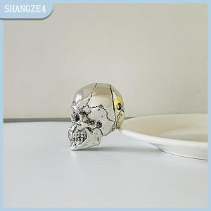 【SHANGZE4】 Kim Loại Skull Head Key Phụ Kiện Phổ Sửa Đổi Key Bìa Cho Xe Máy Cho Hầu hết Các Chìa Khóa