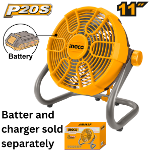 INGCO 20V 11" CORDLESS FAN | AC/DC POWERED | CFALI2002